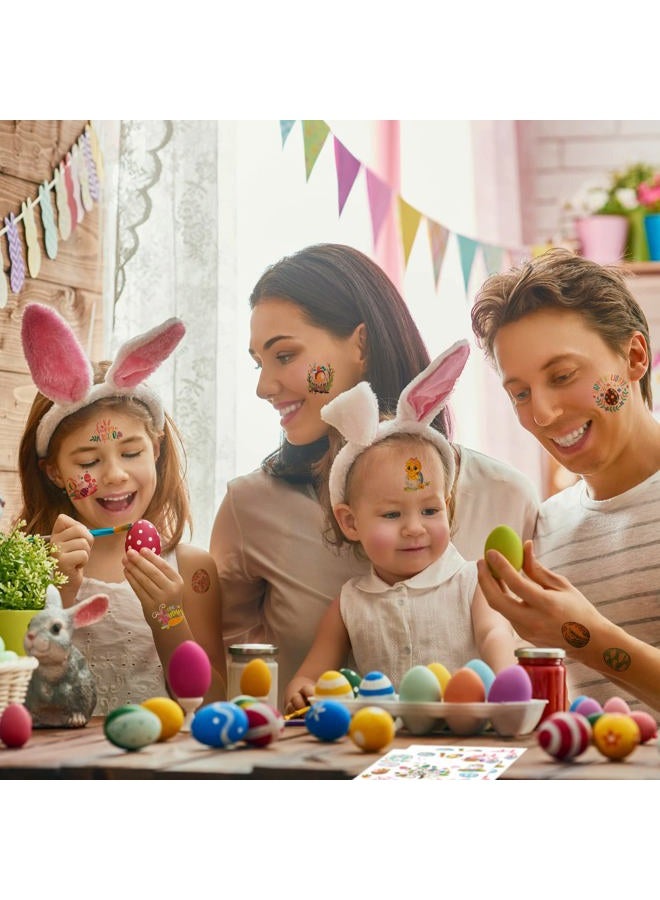 ANTING 184 Pieces Easter Temporary Tattoos Stickers,12 Sheets Easter Egg Bunny Themed Tattoos Stickers,Fun Easter Basket Stuffers,Goodie Bag Fillers,Classroom Rewards - Image 4