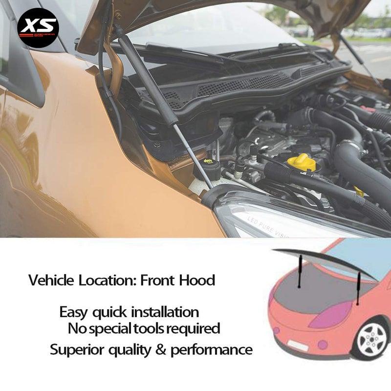 KUNSYOUKIM Lift Supports for Honda CIVIC 9th FB/FG 2011-2016 Front Bonnet Hood Gas Charged Shock Dampers (2 PCS) - Normal Black - Image 3