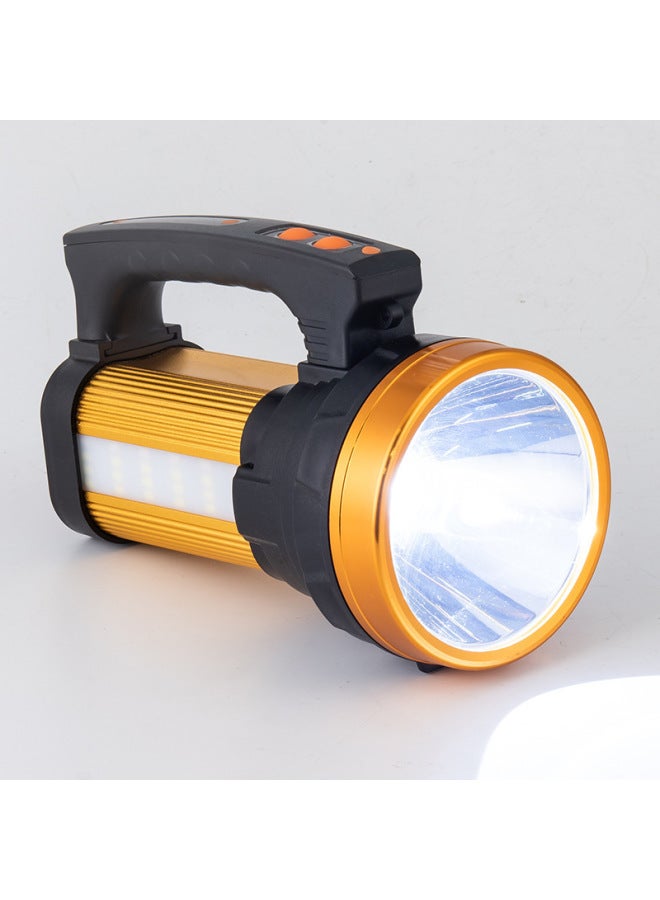 High-power Night Fishing Strong Light Portable Lamp Outdoor Rechargeable Handheld Flashlight Long-range Emergency Searchlight-Color:S1188-100W Aluminum Condenser Cup 100mm Lithium Battery 4 Combinat - Image 5