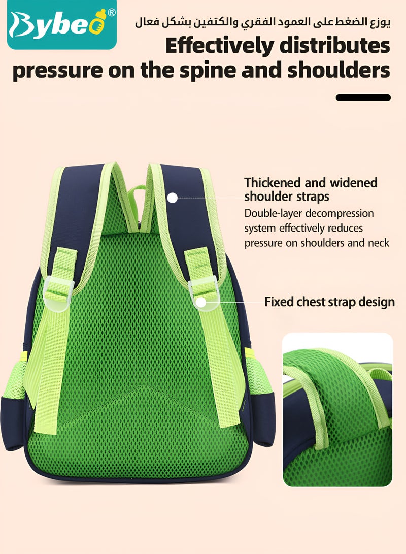 بيبو حقيبة ظهر للأطفال، حقيبة مدرسية للأطفال الصغار، حقيبة يومية صغيرة للأطفال، حقيبة روضة أطفال، حقيبة سفر كرتونية لطيفة للأولاد والبنات، مثالية لرياض الأطفال، السفر، والمدرسة. - Image 4