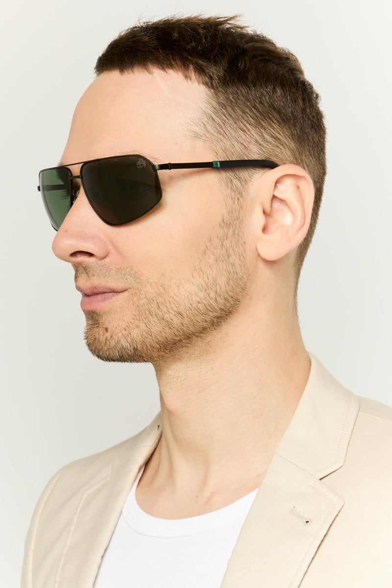 Timberland نظارات شمسية طيار للرجال TB9341H02R64، خضراء - Image 2