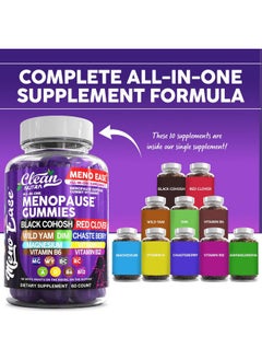 Clean Nutraceuticals Menopause Supplement for Women Gummies with Black Cohosh, Wild Yam, DIM, Magnesium, Red Clover Chasteberry for Hormone Balance Relief Night Sweats Mood Plus Bergamot, Vitamin D3, Vitamin B6 B12  - Image 2