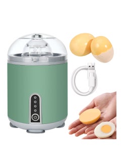 Excefore Electric Egg Yolk Mixer, Boiled Golden Egg Separator, Wireless Egg Spinning Maker, Egg Scrambler in Shell Shaker with USB Charger, for Home Kitchen Cooking Baking Mixing Egg (Green)  - Image 1