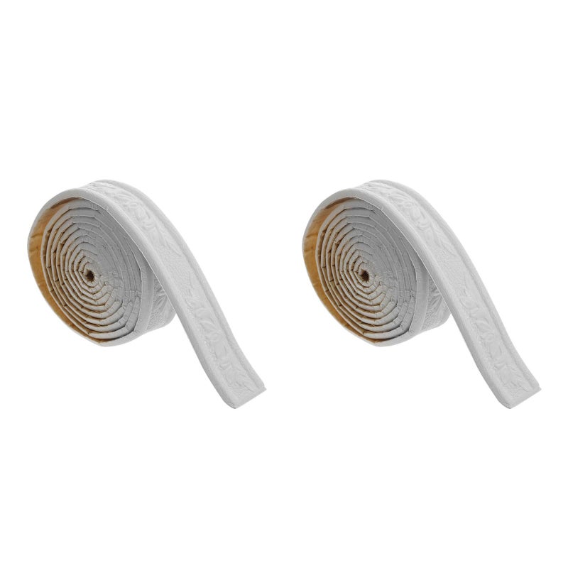 2 Rolls Wallpaper Border Wall Trim Skirting Border Foams Edging Strip Self Adhesive Wall Decal - Image 3
