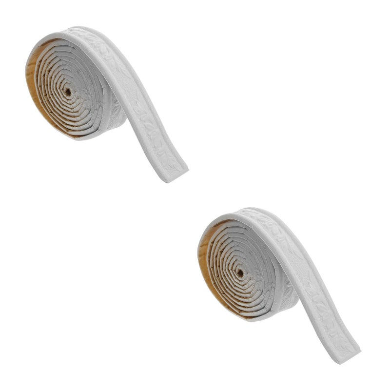 2 Rolls Wallpaper Border Wall Trim Skirting Border Foams Edging Strip Self Adhesive Wall Decal - Image 4