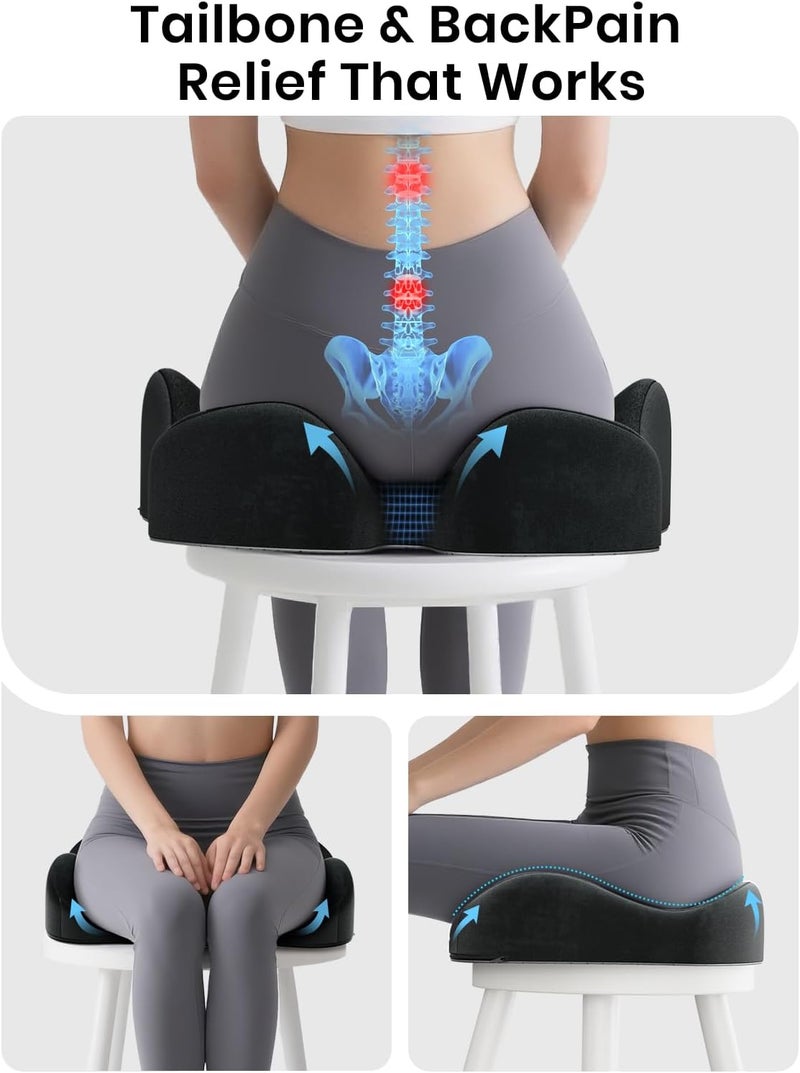 Benazcap Seat Cushion Chair Cushion, Ergonomic Support Seat Pad, Car Seat Cushions for Driving - Road Trip Essentials for Drivers - Image 5