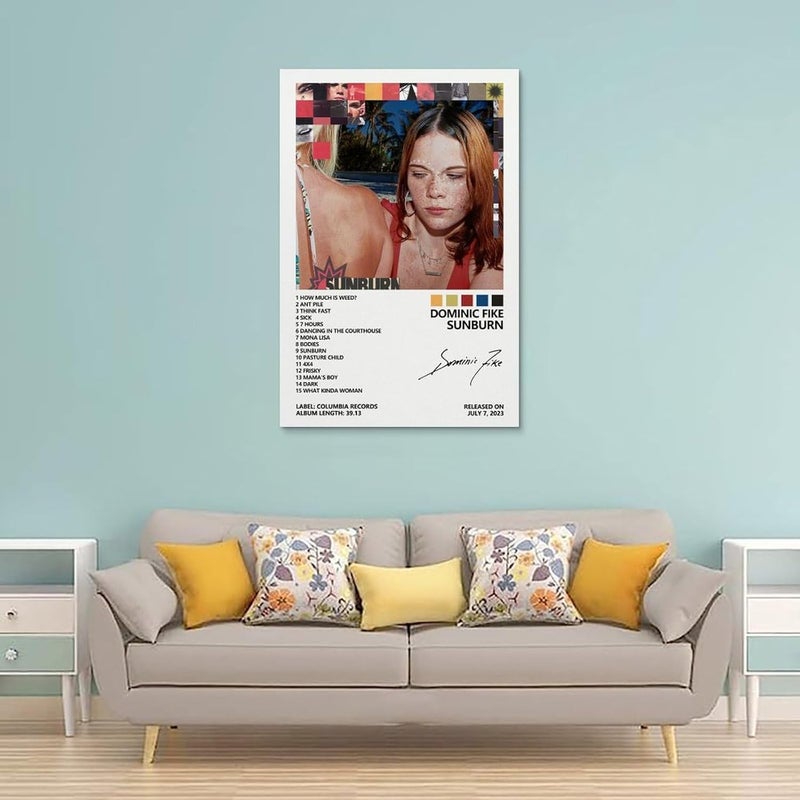 Chuki ALAYRA Poster Sunburn Album Cover Poster for Room Aesthetic Canvas Wall Art Bedroom Decor 12x18inch(30x45cm) - Image 2