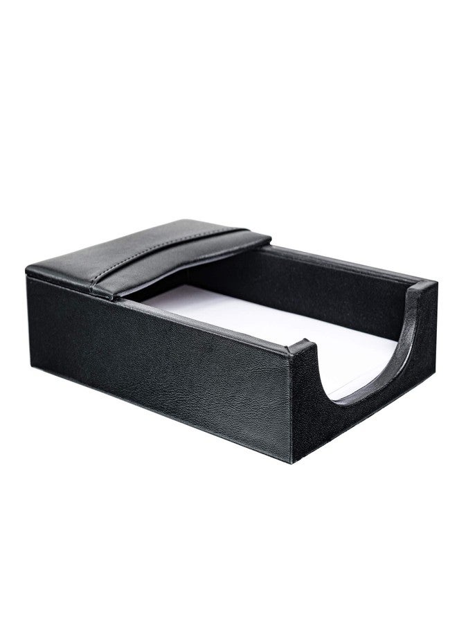 Dacasso Classic Black Leather 4 x 6 Memo Holder - Image 2