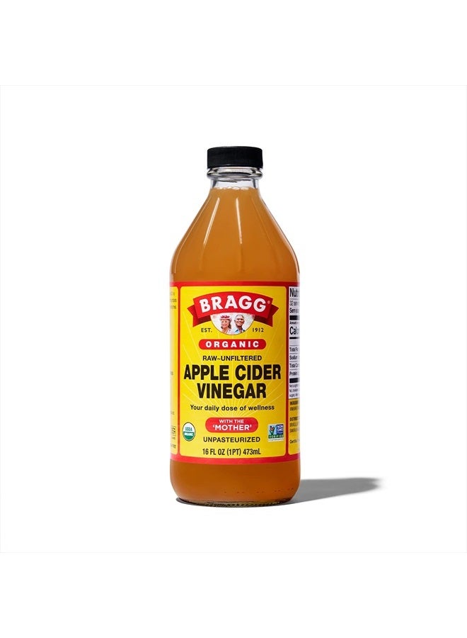 Bragg Organic Raw Apple Cider Vinegar, 16 Fl Oz (Pack of 1) - Image 2