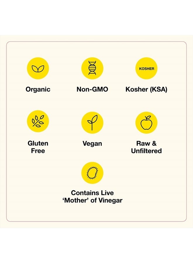 Bragg Organic Raw Apple Cider Vinegar, 16 Fl Oz (Pack of 1) - Image 4