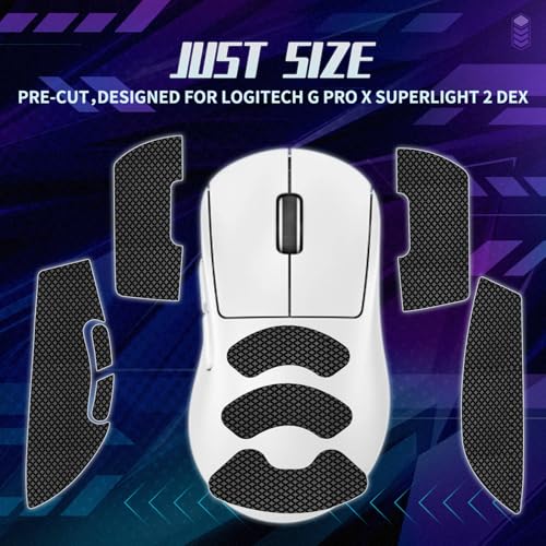 TALONGAMES Mouse Anti Slip Grip Tape Compatible with Logitech G PRO X Superlight 2 DEX Wireless Gaming Mouse, Palm Sweat Absorption, Thin 0.5mm, Cut to Fit, Easy to Apply, Mouse Skin - Image 4
