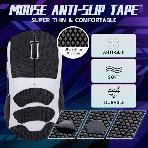 TALONGAMES Mouse Anti Slip Grip Tape Compatible with Logitech G PRO X Superlight 2 DEX Wireless Gaming Mouse, Palm Sweat Absorption, Thin 0.5mm, Cut to Fit, Easy to Apply, Mouse Skin - Image 2
