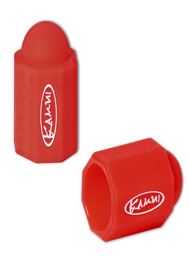 KAMUI Billiard Cue Tip Protector 2-Pack Leather Burnisher (Red) - Image 3