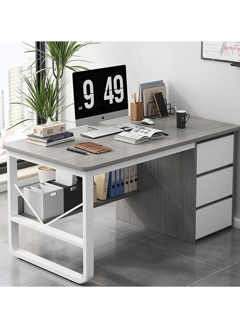CityRiya-Long Computer Desk, 100cm Gaming Desk, Home Office Computer Desk Table, Executive Desk, Simple Laptop PC Table, Large Office Workstation, Home Office Table, Work Writing Study Desk  - Image 3