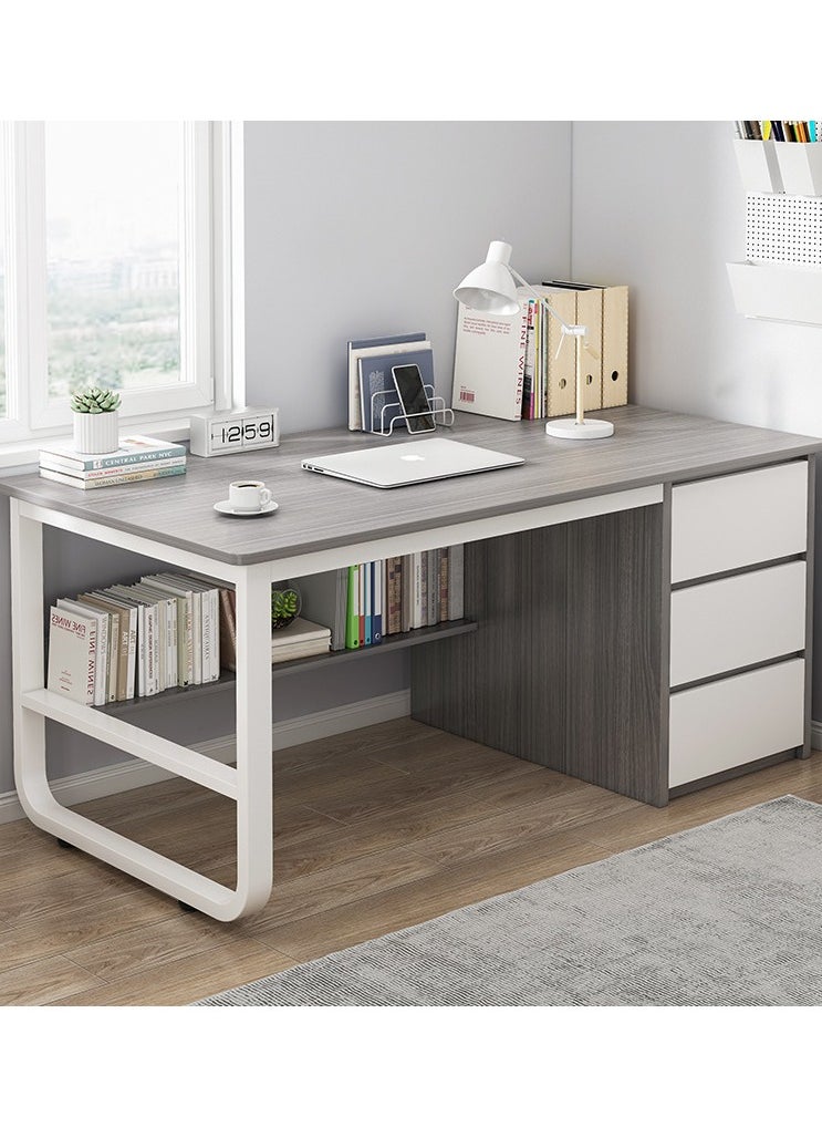 CityRiya-Long Computer Desk, 100cm Gaming Desk, Home Office Computer Desk Table, Executive Desk, Simple Laptop PC Table, Large Office Workstation, Home Office Table, Work Writing Study Desk  - Image 5