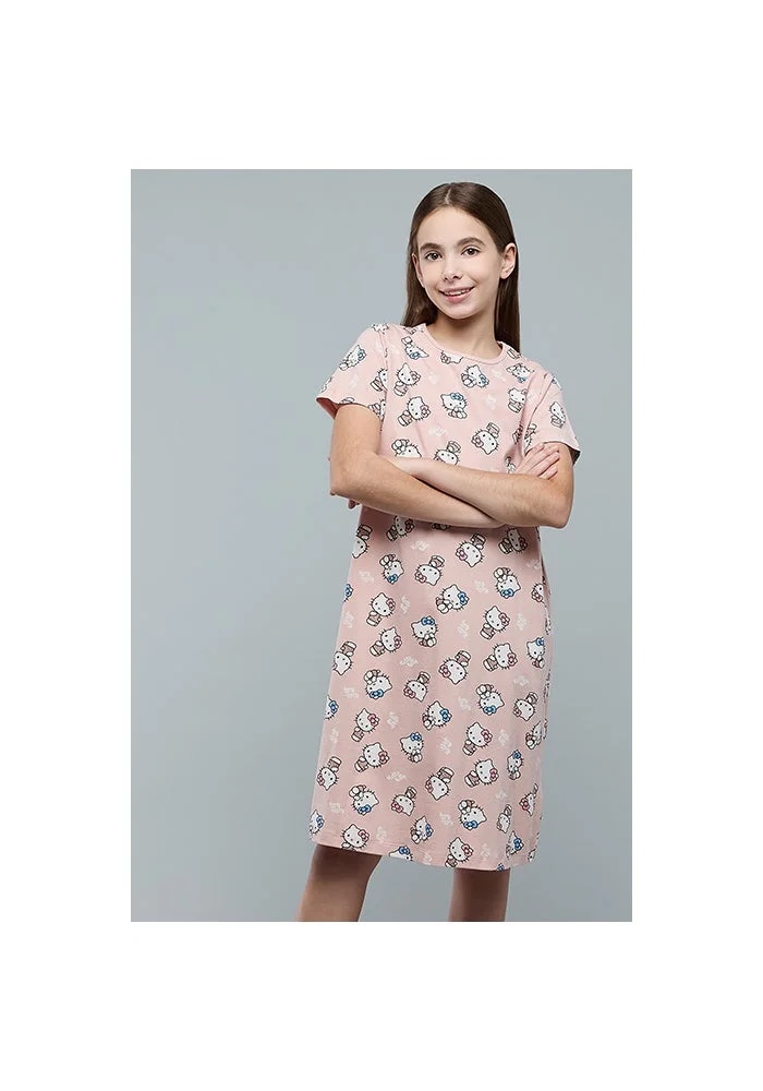 R&b 2 Pack Hello Kitty Print Nightdresses