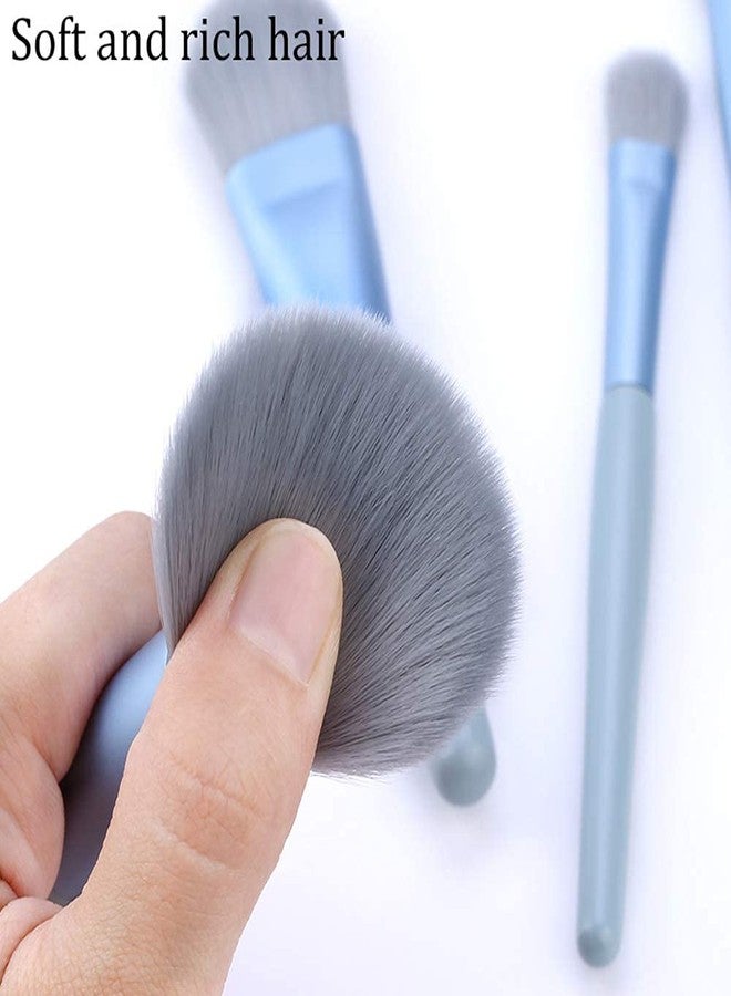 Shovclick مجموعة فرش مكياج شوف كليك، طقم سفر صغير مكون من 8 قطع، فرش تجميل للوجه، كريم الأساس، أحمر الخدود، وظلال العيون - Image 5