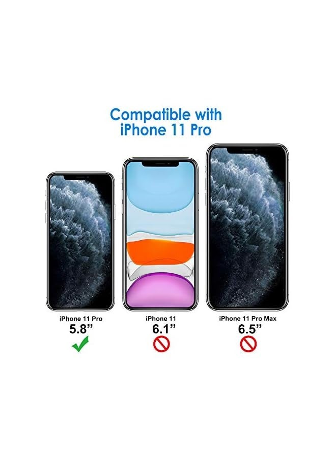 JETech Case for iPhone 11 Pro 5.8-Inch, Non-Yellowing Shockproof Phone Bumper Cover, Anti-Scratch Clear Back (Clear) - Image 2