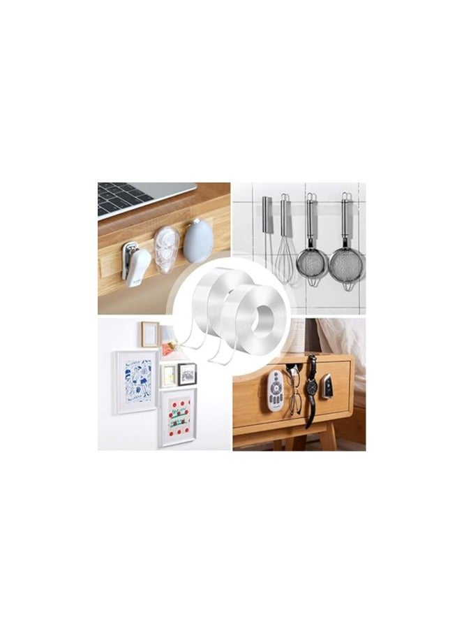 Unique Double-Sided Adhesive REUSable Anti-Slip Nano Gel Tape Transparent (2Mm Thickness, 3M/ 9. 84Ft) - Image 5