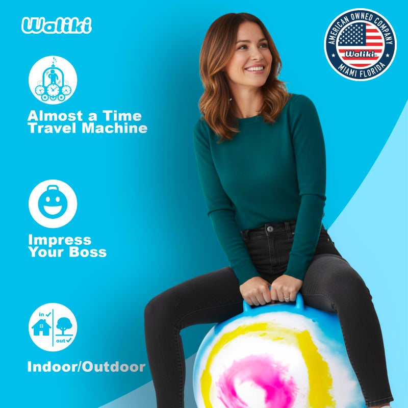 WALIKI Hopper Ball for Adults  29Inch Hippity Hop Ball  Jumping  Hopping Ball for Mom Dad Grandparents and Fun Races  TieDye - Image 3