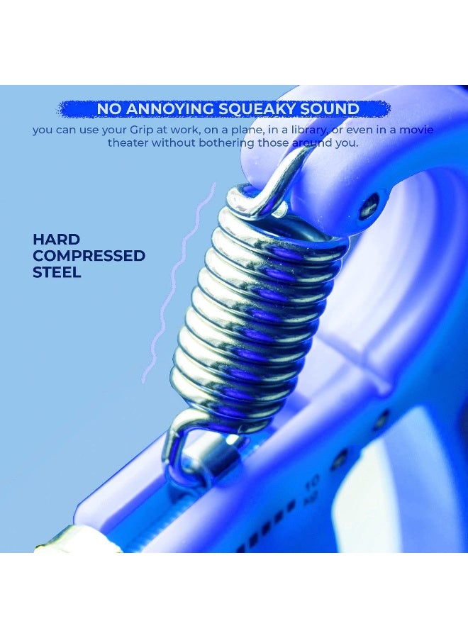 BOLDFIT مقوي قبضة اليد القابل للتعديل، مقبض يد للرجال والنساء لتمارين الصالة الرياضية ومعدات تمرين اليد للاستخدام في المنزل لتمارين الساعدين وتمارين الأصابع (60 كجم) عبوة من 2 - Image 5