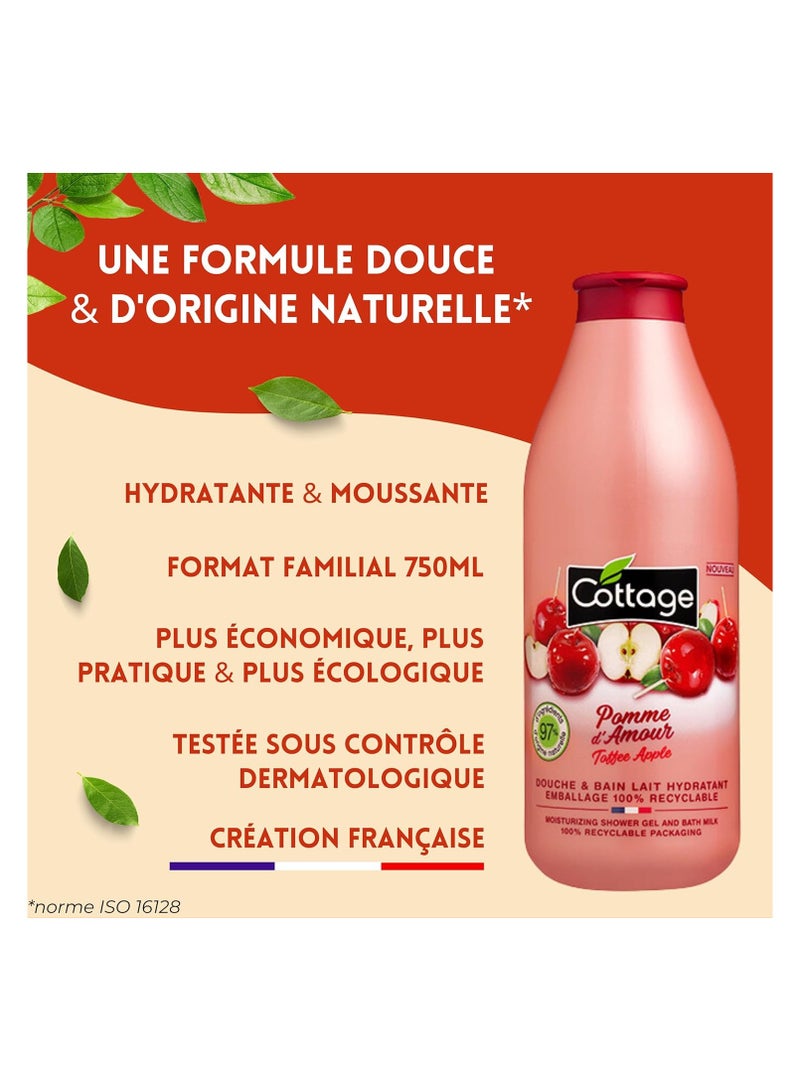 Cottage Moisturizing Shower Gel 750 ml, Caramelized Apple - Image 4
