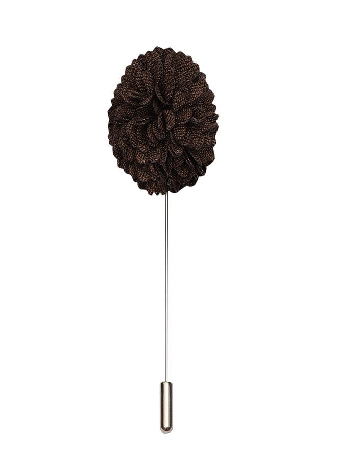 Peluche Alluring Brown Brooch/Lapel Pin For Men - Image 1