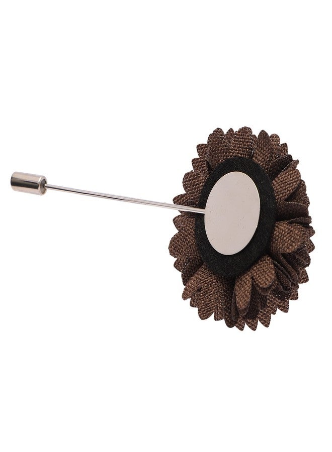 Peluche Alluring Brown Brooch/Lapel Pin For Men - Image 5