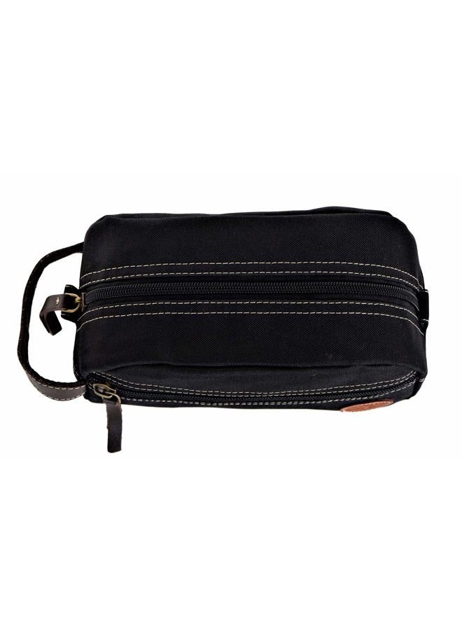 Timberland Men's Toiletry Bag Canvas Travel Kit Organizer, Black, One Size  - Image 5