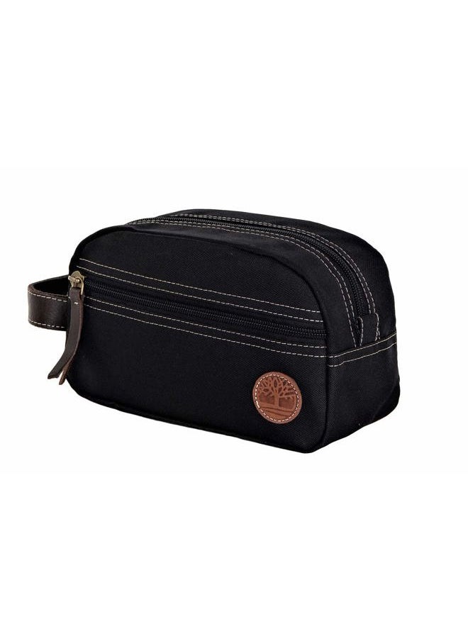 Timberland Men's Toiletry Bag Canvas Travel Kit Organizer, Black, One Size  - Image 3