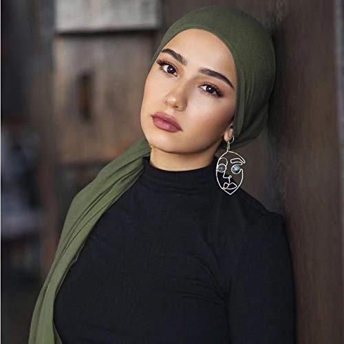 Youme 4 Packs Stretch Jersey Turban Heads Wrap African Head Wrap for Women Head Scarf Soft Headband Long Hair Scarf - Image 5