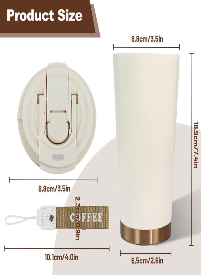 DITOSH Insulated Coffee Tumbler 530ml Travel Coffee Mug 316 Stainless Steel Dual Drink Openings Leakproof Lid Reusable Insulated Coffee Mug Hot and Cold Ideal Travel Mug for Coffee Lover Daily - Image 2
