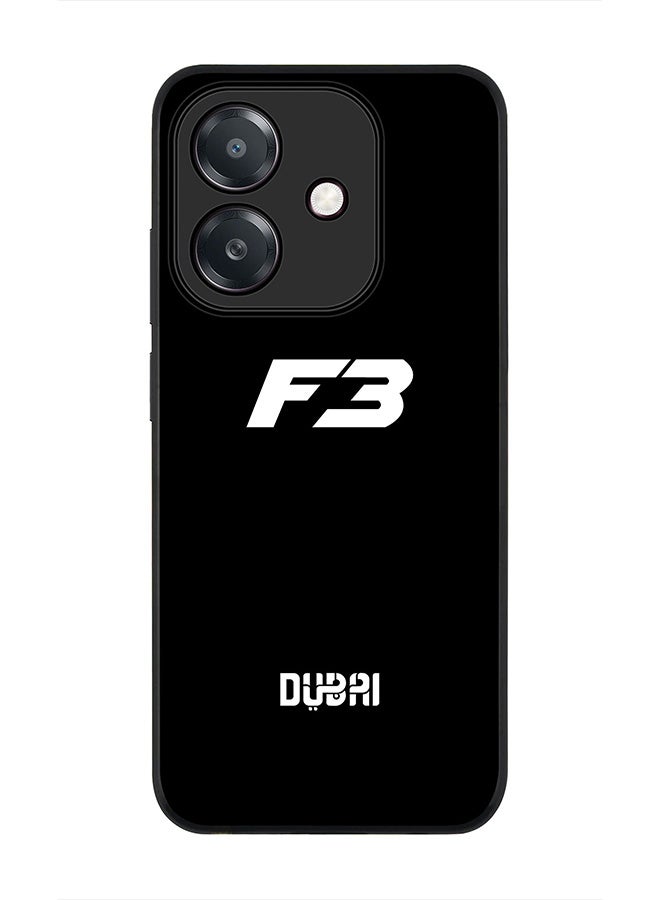 Stylizedd For Oppo A3x 4G / A3 4G Case,Slim fit Camera Protection, Shockproof Thin Phone cover - Faz3 Dubai Black - Image 1