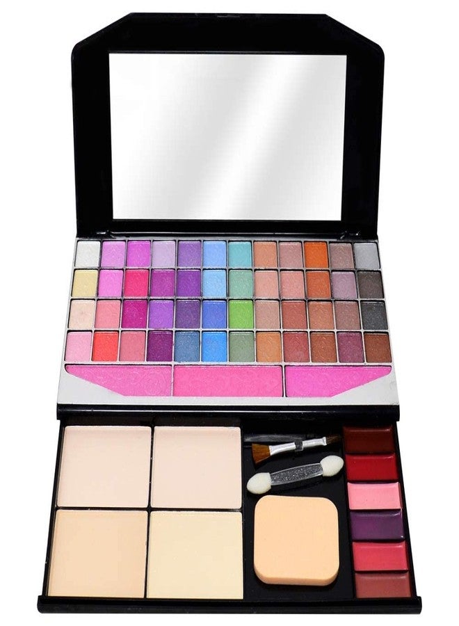 DATNASAYAD Fashion 590 Makeup Kit For Girls + 12Pcs Makeup Brushes with Storage Barrel - (Pack of 13) - Image 3