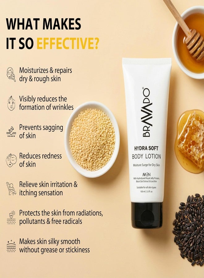 BRAVADO Hydra Soft Body Lotion with SPF (Pack of 2) Value Pack | Moisturizing Body Lotion with Sun Protection | Hydrating Daily Skin Care for Men | Non-Greasy Formula | 100ml Each - Image 4