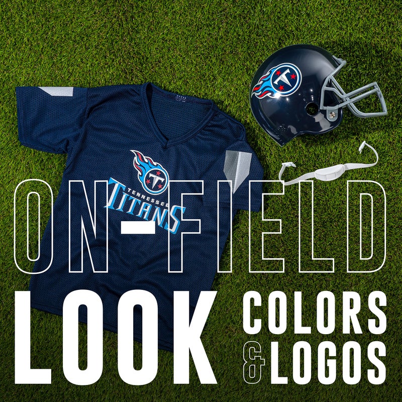 Franklin Sports NFL Tennesee Titans Kids Football Helmet and Jersey Set - Youth Football Uniform Costume - Helmet, Jersey, Chinstrap - Youth M - Image 2