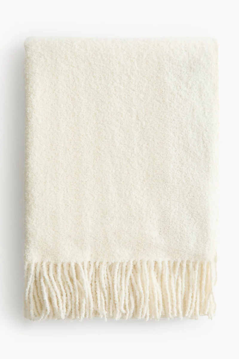 H&M Wool-blend bouclé blanket