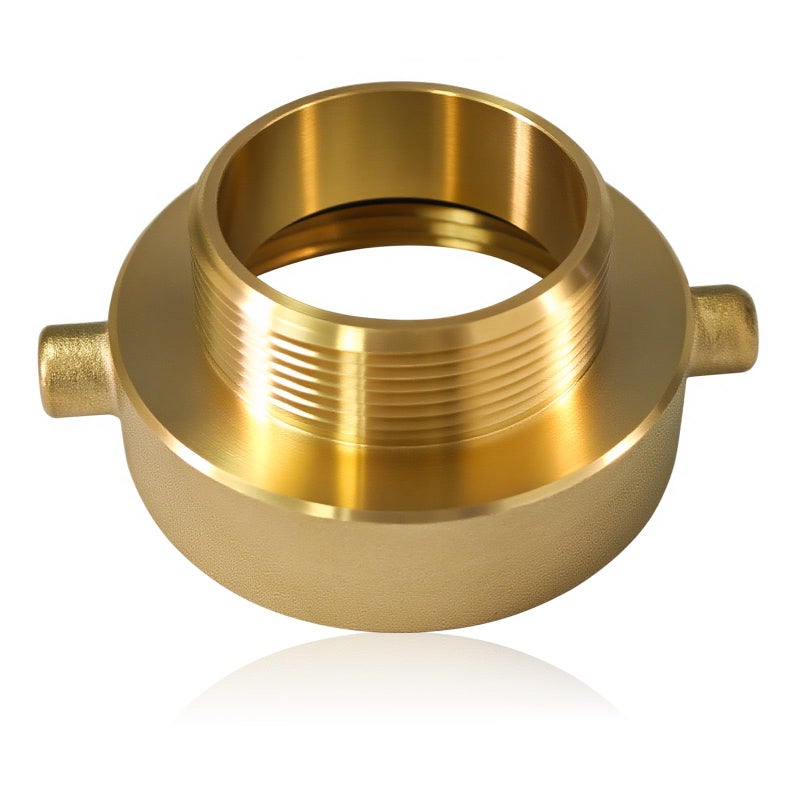 DZQPPC Brass Fire Hydrant Adapter 212 NSTNH Female x 2 NPT Male with Pin Lugs for Fire Equipment Fire Hose Hydrant Pipes Connections - Image 2