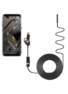 AN100 3 in 1 IP67 Waterproof USB-C / Type-C + Micro USB + USB HD Endoscope Hard Tube Inspection Camera for Parts of OTG Function Android Mobile Phone, with 6 LEDs, Lens Diameter:7mm(Length: 3.5m)