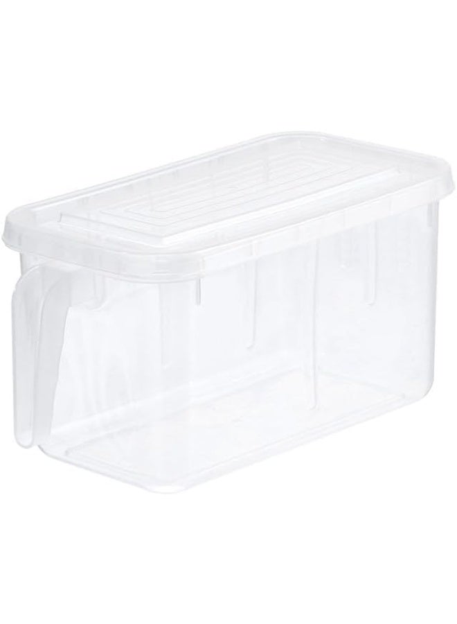 Cazadora Vegetable Containers for Fridge – 3-Piece Food Storage Boxes with Lids & Colanders, BPA-Free, Freezer-Safe Produce Saver, Fruit & Vegetable Organizer, Clear Plastic Containers with 4.7L Capacity, Multi-Language Labels Including Arabic, Ideal for Kitchen Organization, Meal Prep, Leftovers Storage, Stackable & Space-Saving Design, Durable Plastic Material, Easy to Clean, Leak-Resistant Lids, Versatile Food Storage Solution for Refrigerators and Freezers, Set of 3 - Image 2