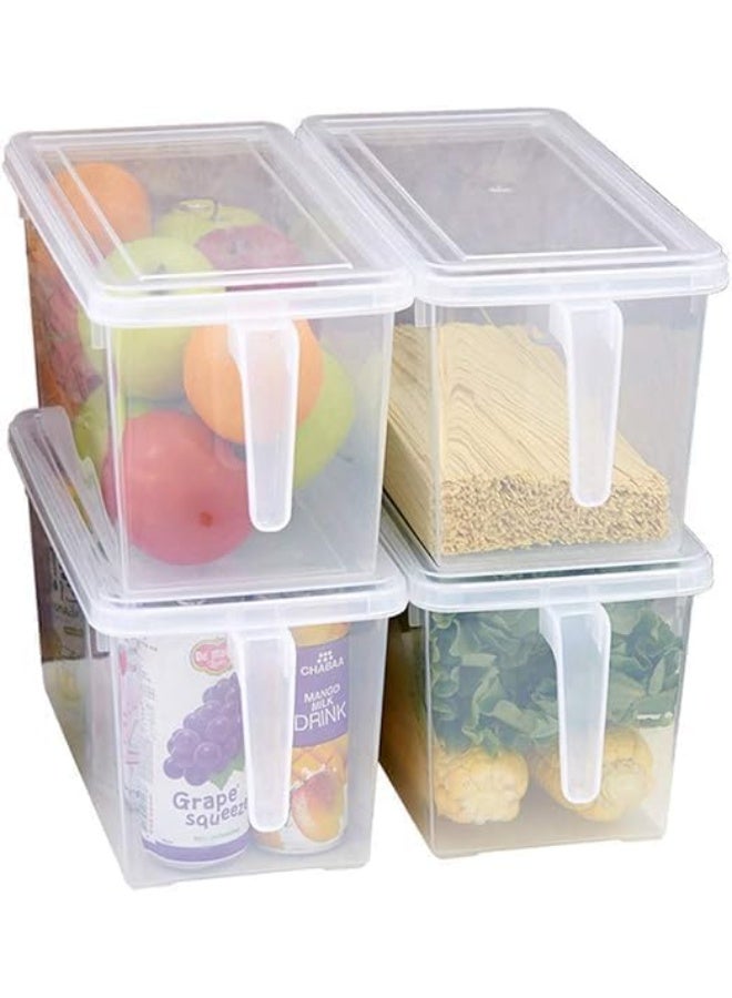 Cazadora Vegetable Containers for Fridge – 3-Piece Food Storage Boxes with Lids & Colanders, BPA-Free, Freezer-Safe Produce Saver, Fruit & Vegetable Organizer, Clear Plastic Containers with 4.7L Capacity, Multi-Language Labels Including Arabic, Ideal for Kitchen Organization, Meal Prep, Leftovers Storage, Stackable & Space-Saving Design, Durable Plastic Material, Easy to Clean, Leak-Resistant Lids, Versatile Food Storage Solution for Refrigerators and Freezers, Set of 3 - Image 4