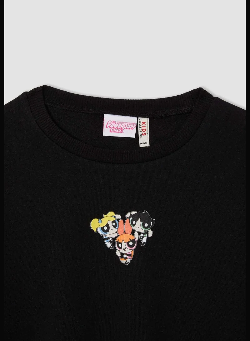 DeFacto Powerpuff Girls Licenced Long Sleeve Crop Sweatshirt