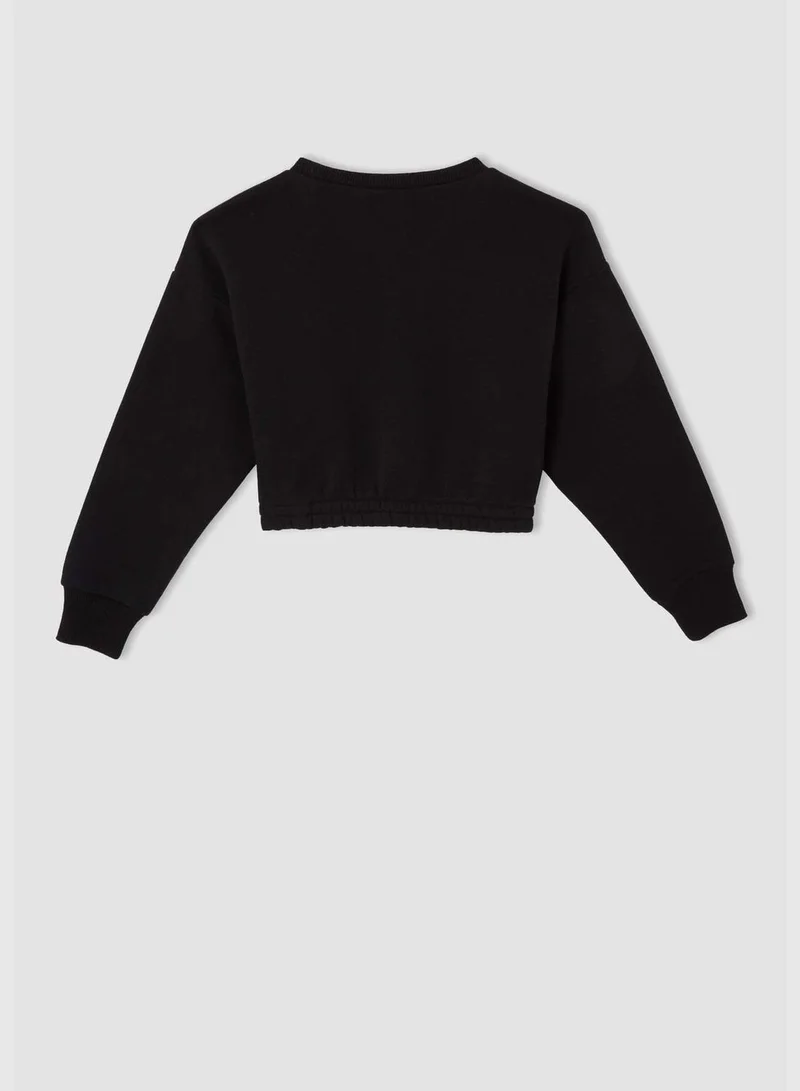 DeFacto Powerpuff Girls Licenced Long Sleeve Crop Sweatshirt