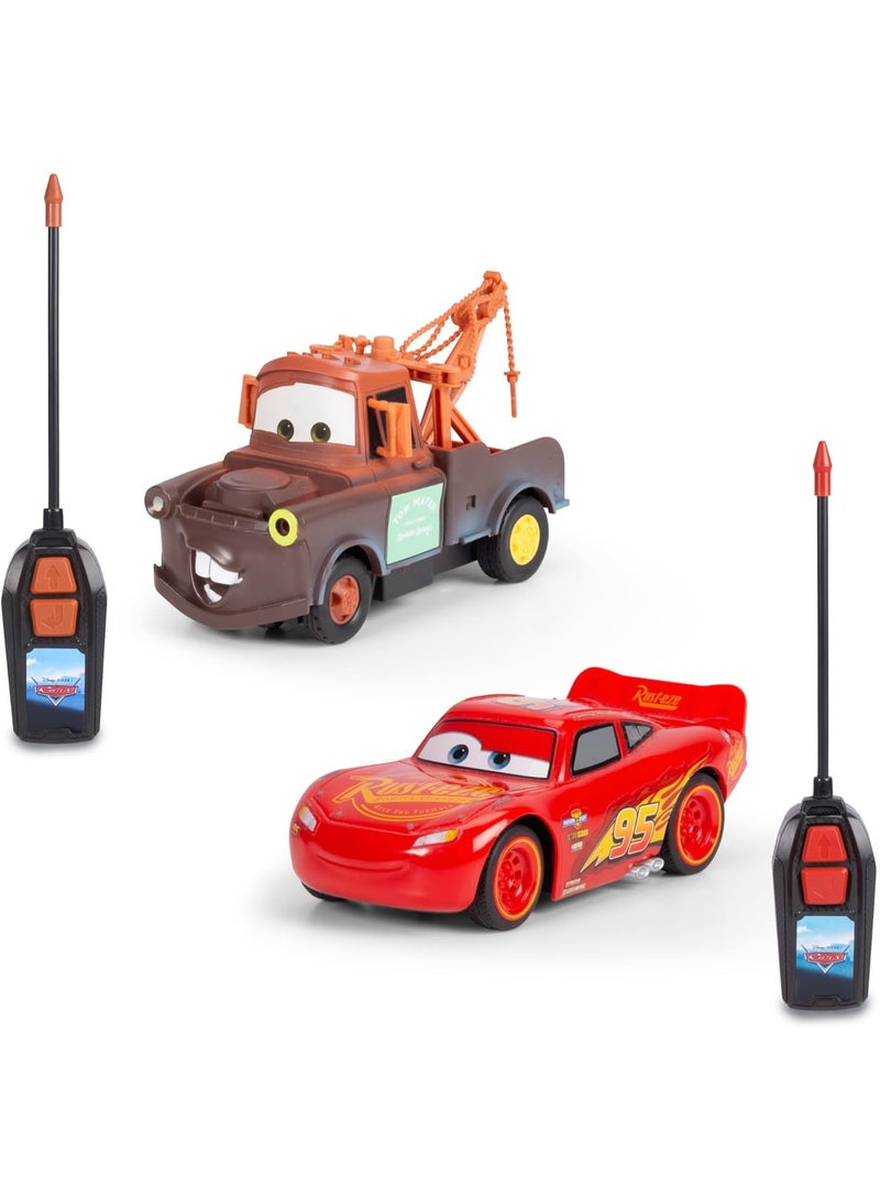 Jada RC Cars – Lightning McQueen + Mater Twin Pack (1:32 Scale) - Image 5