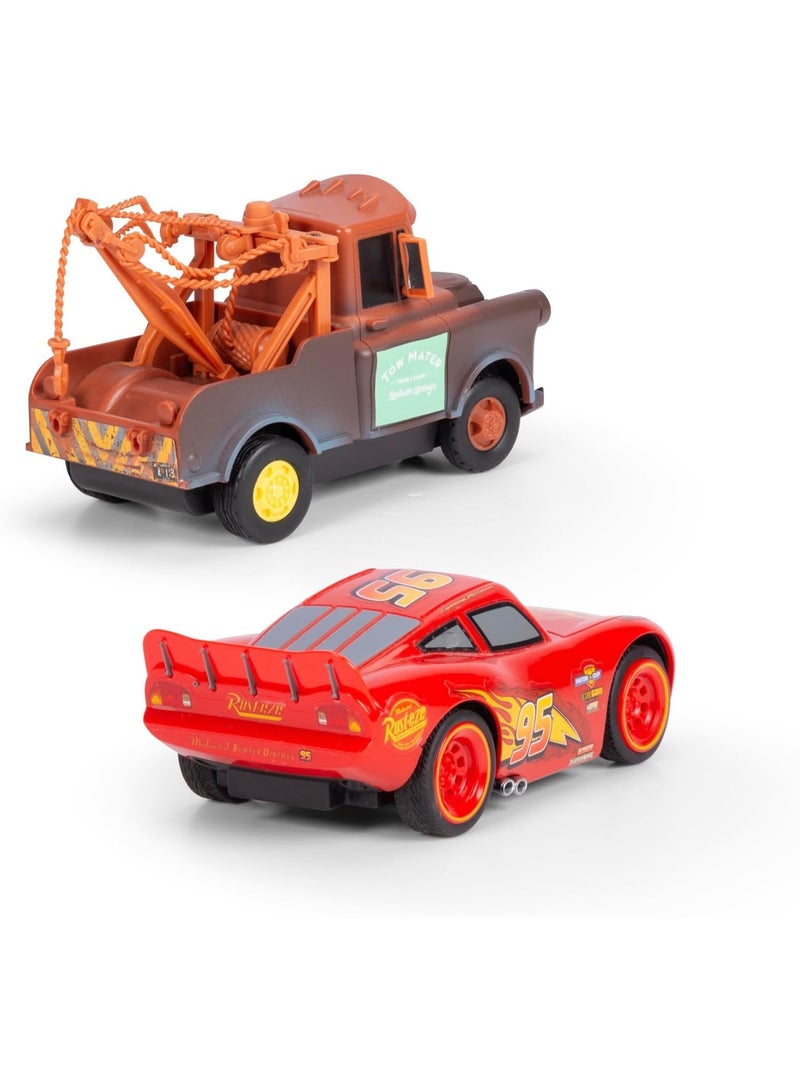 Jada RC Cars – Lightning McQueen + Mater Twin Pack (1:32 Scale) - Image 4