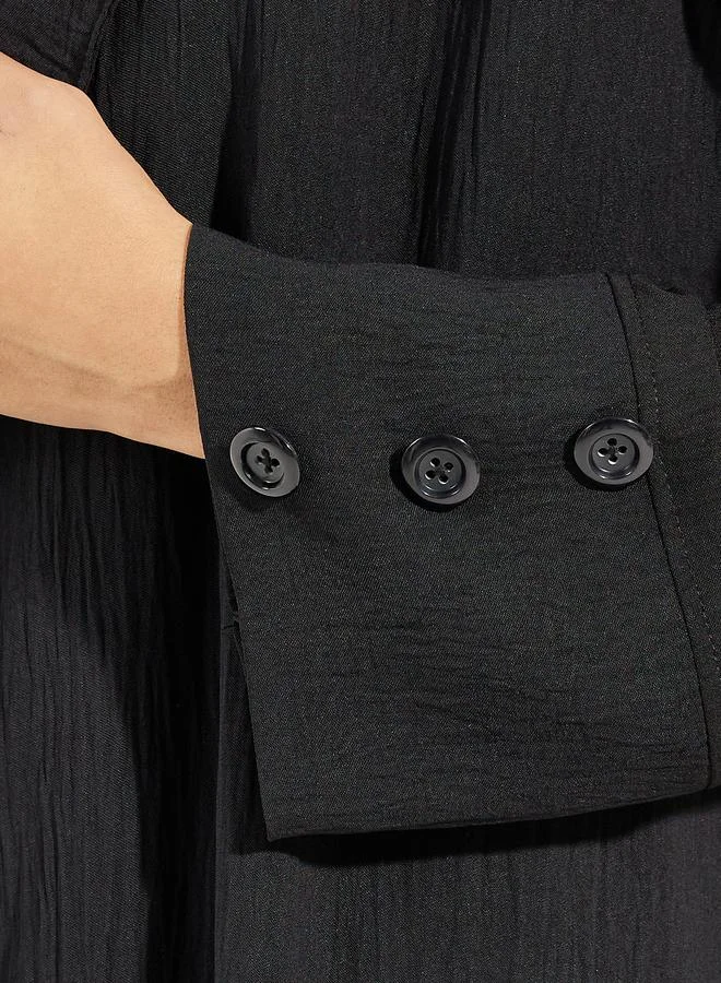 Styli Textured Abaya with Hijab