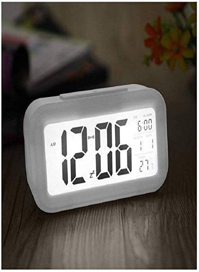 Jamboree!!! Multi-Function Digital Alarm Clock with Temperature, Date, Alarm & Snooze, LED Desk Clock for Home & Office (Pink) - Image 4