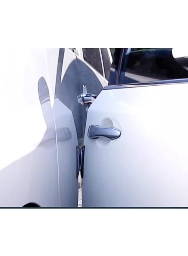 2PCS Black Bumper Guard Strip - Anti-Collision Patch, Scratch-Resistant