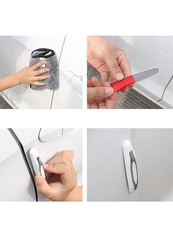 HY 4 Pack Car Door Protector Strips, Car Side Door Edge Guards Car Bumper Protector Black Scratch Guard for Car Sedans Truck - Image 5