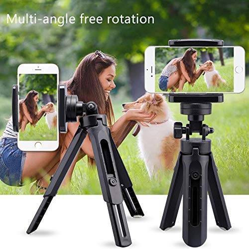 HIFFIN 360 Degree Rotation Mini Tripod Support Stand for DSLR and Smartphones - Foldable Shockproof Lightweight Bracket for Mobile Phones/DSLRs. (Tripod Support 7 + 3 inches with Holder) - Image 2